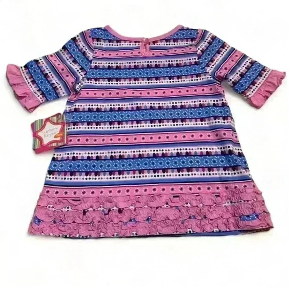 Nursery Rhymes- NWT Baby Girls Pink Snowman Dress Size 12M - Picture 3 of 4